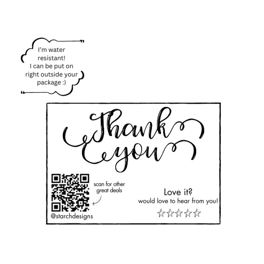 Various design Small Business Thank U StiX
